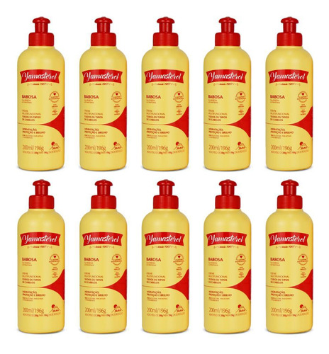 Kit 10 Cremes Yamasterol Barbosa E D-pantenol 200ml - Multi