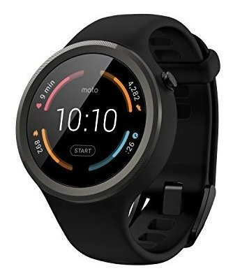 Imagen 1 de 5 de Smartwatch Motorola Moto 360 Sport - 45mm, Negro
