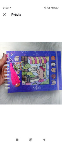 A Livro De Colorir Bobbie Goods 50 Folhas Personalizado Nome