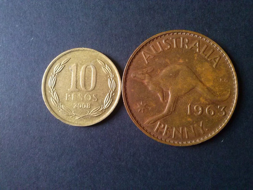 Moneda Australia 1 Penny Cobre 1963 (c41)