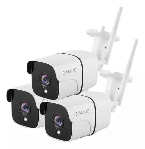 Desmantelar bendición Cada semana Kit Camara De Seguridad Wifi Sirena Exterior Gadnic + App | Envío gratis