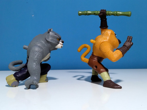 Muñecos Tai Lung Y Maestro Mono (kun Fu Panda) (Usado)