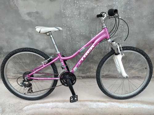 Bicicleta Trek Rodado 24 Mtb Aluminio Barata Rosa 14 " (Usado)