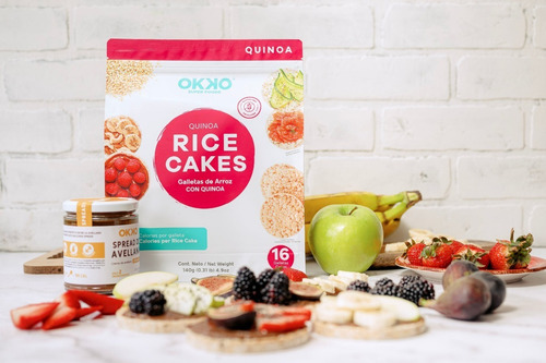 Galletas De Arroz Y Quinoa Okko Con 16 Galletas Super Foods