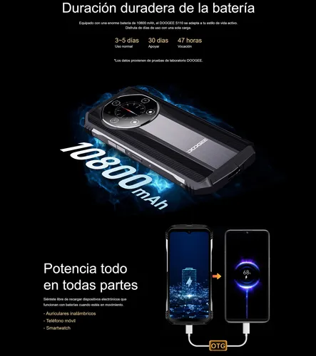 Doogee S110 - Resistente, Ram 12 Gb, Rom 256 Gb