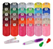 Comprar Kits De Hilos De Coser, 30 Colores, 1000 Yardas Por Carrete,