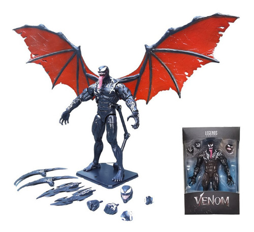 Figura Móvil D Venom Versión Película D 7  Con Alas Y Armas