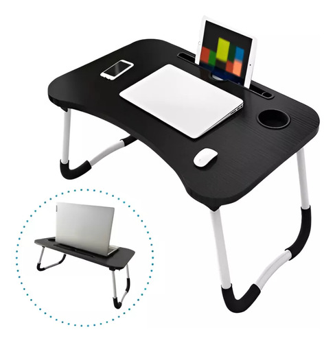 Mesa Suporte Para Notebook Dobrável Cama Sofá Articulada Cor
