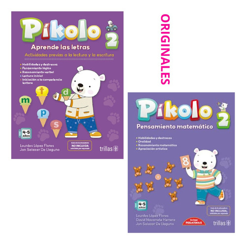 Pack  Pikolo 2 Aprende Letras + Pikolo 2 Matemático Original