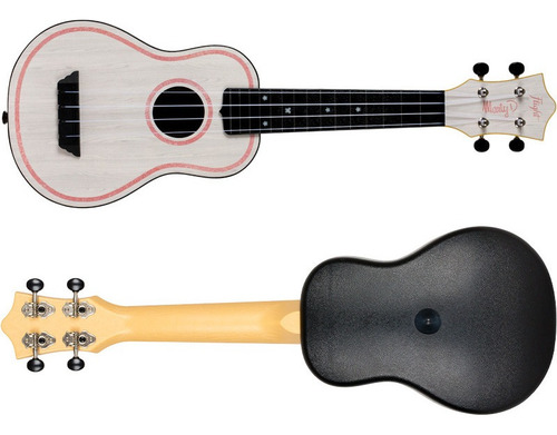 Ukelele Soprano 15 Trastes Con Funda Flight Tus-marty Color Blanco