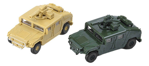 Juego De 2 Kits De Plástico 1:72 Ensamblar American Humvee