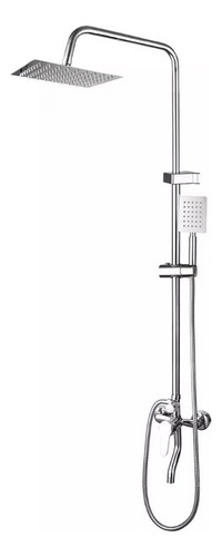 Columna Ducha Rectangular Con Monomando Ducha Telefono Taumm