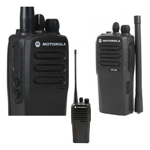 Radio Portátil Motorola Mototrbo Dep 450 Análogo Vhf  Negro 