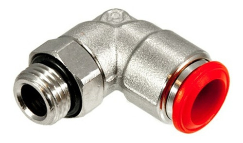 Conector Racor Tipo Codo De 8 Mm X 1/4 Marca Aignep 