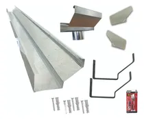 Comprar Calha Beiral Calha Galvanizada 2 Metros Mais Kit