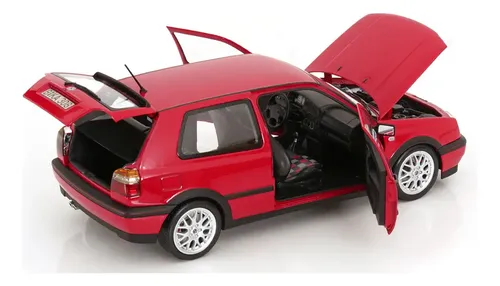Miniatura Carro Vw Volkswagen Golf Gti 1996 Verm 1:18 Norev