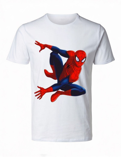 Polera Spiderman Araña Superheroe Algodon Estampadas