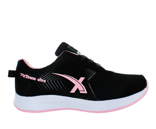 Lady One Tenis Sneakers Correr Confort Textil Negro 80781