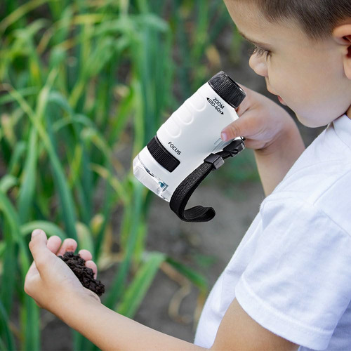 Juguete Microscopio Portátil De Mano, Mini Del Científico