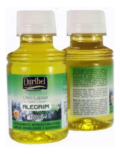 Oleo Capilar Alecrim 100ml - Nutrição Para Os Fios Ouribel