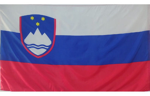 Bandera De Eslovenia (tamaño 90x150cms)doble Faz Polyester