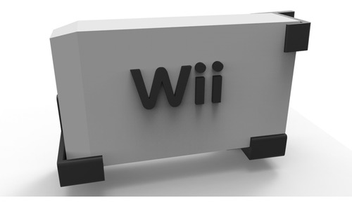 Soporte De Muro Pared Consola Wii 3d Pla