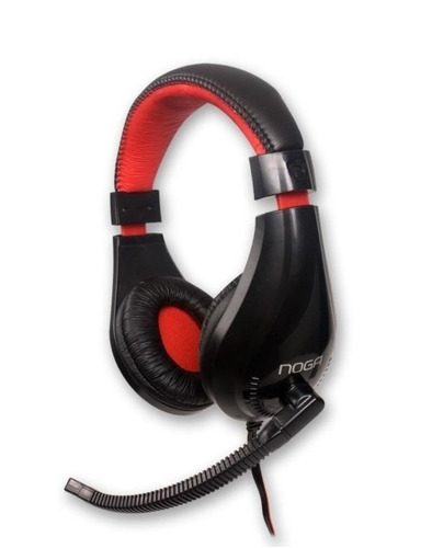 Auriculares gamer Noga Stormer NG-8620 negro y rojo
