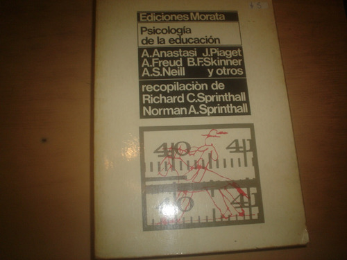 Anastasi, Piaget, Freud - Libro Psicologia De La Educacion