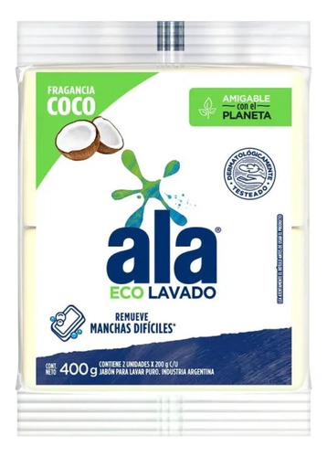 Jabon En Barra Ala Ecolavado 400g