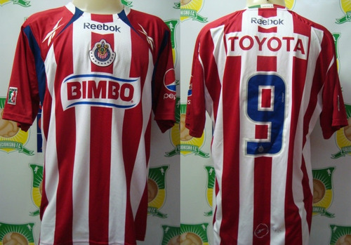 Camisa Futebol Chivas Mexico Reebok # 9 Libertadores 2010