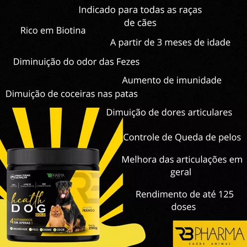 Suplemento Cachorro Forte Gold 250g 4 em 1 - Vitaminas e