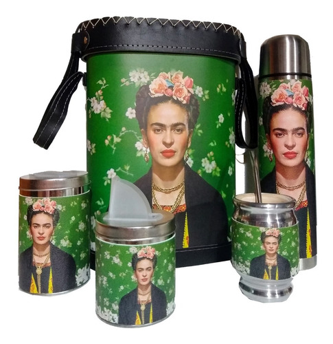 Set Matero Completo Frida Kahlo Verde