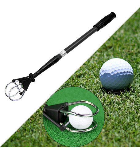 Recogedor De Pelotas De Golf, Agarrador Negro 60x183cm
