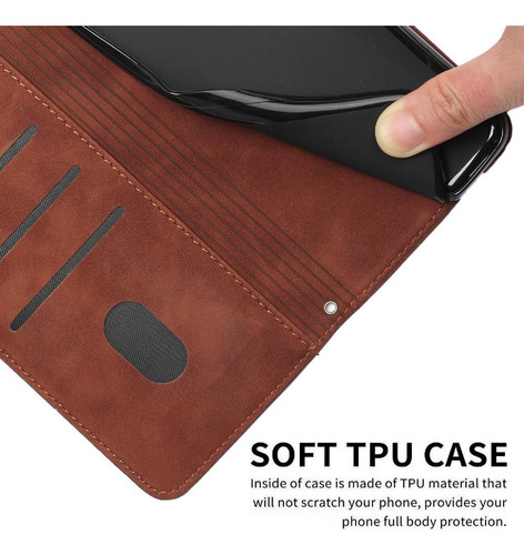 / Funda Abatible Para Xiaomi Redmi A3 Pu De Cuero A Prueba De