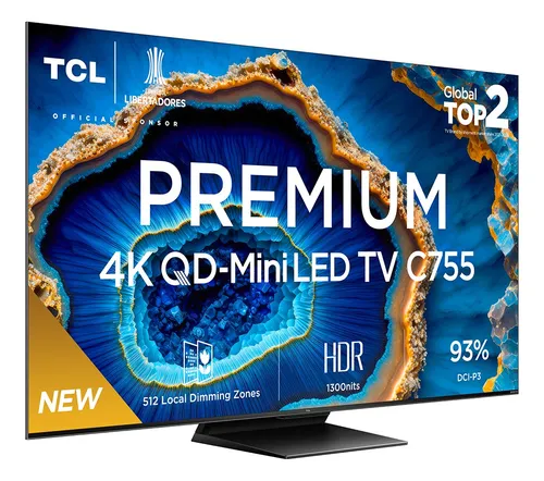 Só a nata: As melhores Smart TVs de até 100" para comprar em 2025 3 TCL C755 Mini LED