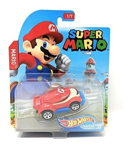 Hot Wheels Super Mario Personaje Cars Vehículo 1/7