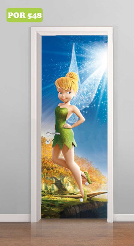 Adesivo Porta Auto Colante Sininho Tinker Bell M 548 Até 3m²