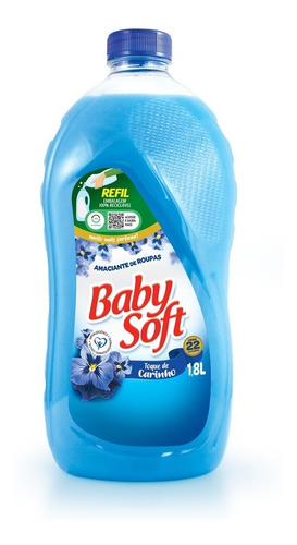 Amaciante Baby Soft Toque De Carinho Em Frasco 1,8lts