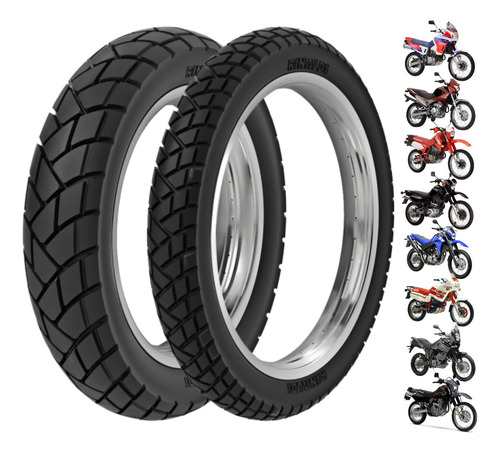 Par Pneu 90/90-21 + 130/80-17 Rinaldi R34 Xt 660 Tenere