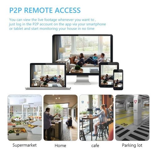 Camara De Seguridad Wifi 1080p Hd Autoseguimiento Con Alarma