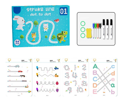 Cuaderno Mágico De Caligrafía Borrable Y Reutilizable