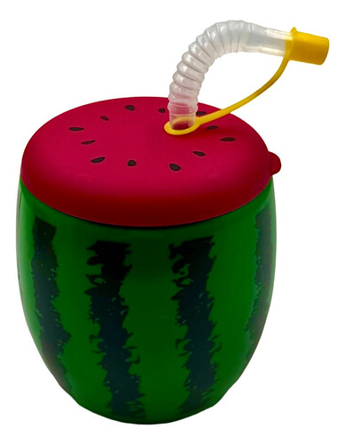 6 Cilindro Botella Vaso De Agua Sandía 900 Ml