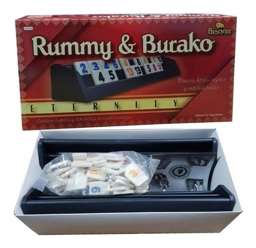 Imagen 2 de 5 de Juego de mesa Rummy & Burako Eternity Bisonte BI8750