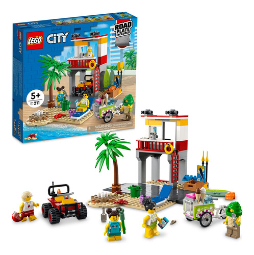 Estación De Guardavidas En La Playa Lego City Kit De Cons