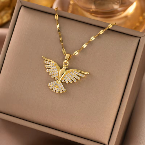 Collar Fénix Símbolo De Poder Y Renacimiento Piedra Circón