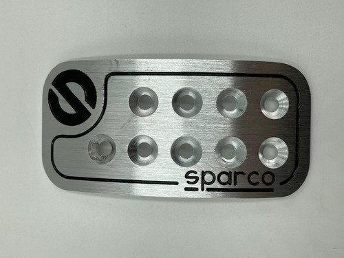Imagen 4 de 6 de Pedales Sparco Carro Aluminio Con Gomas O Sin Gomas, Nuevos