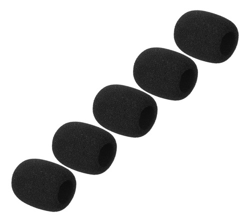 Para Pacote Com 5 Capas De Espuma Preta Para Microfone De