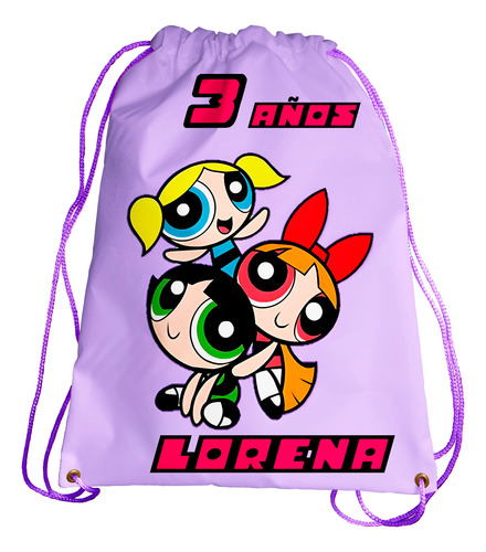 Dulcero Recuerdo Morralito Chicas Super Personalizado 40 Pzs