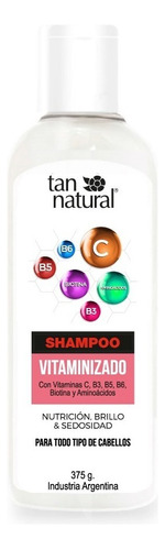 Shampoo Vitaminizado Vit C B3 Aminoacidos Tan Natural 375 Ml