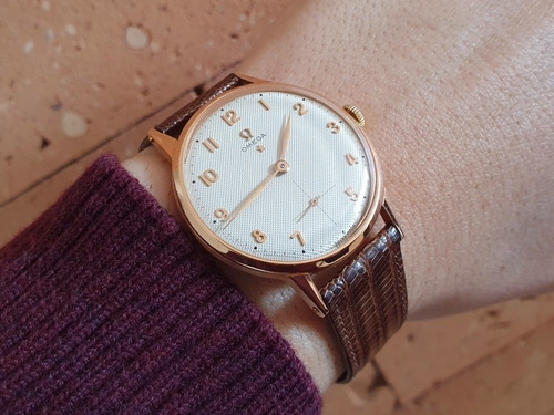 Omega Teddington Completo! Ouro Maciço Incluindo Fivela.